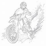 Dirt Bike Coloring Page  Pages Mimi Panda sketch template