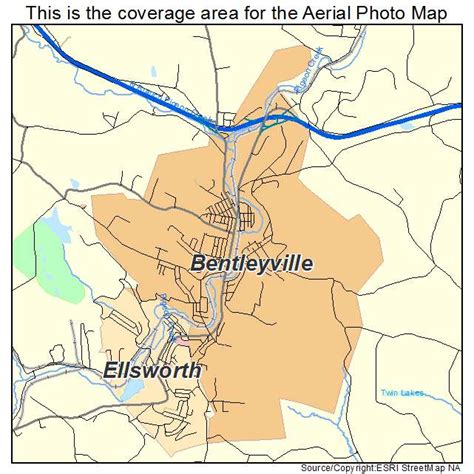 Aerial Photography Map of Bentleyville, PA Pennsylvania