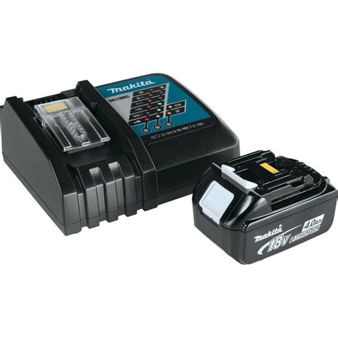 Makita 18-Volt LXT Lithium-Ion 4.0Ah Battery and Charger Starter Pack ...