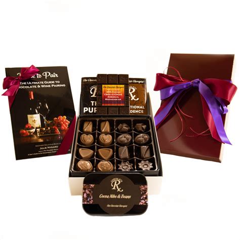 Chocolate and Wine Pairing for 2 Gift Set - The Chocolate Therapist