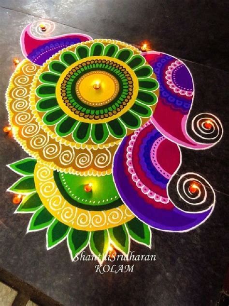 91+ Beautiful Rangoli Designs Ideas for Gudi Padwa 2021 | Rangoli designs simple diwali, Simple ...