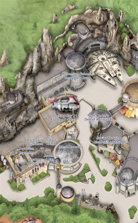 Printable Disney World Park Maps Star Wars