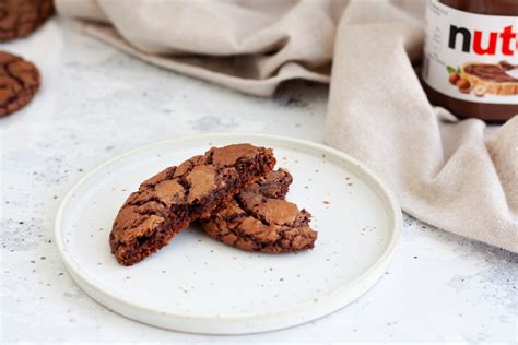 Nutella Brownie Cookies - The Classy Baker