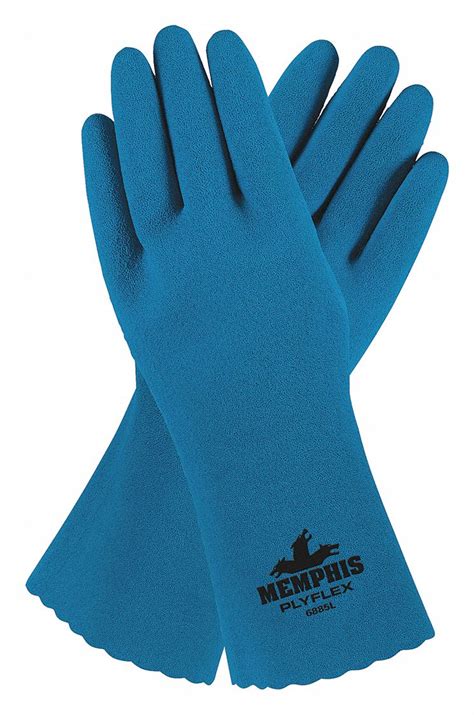 MCR SAFETY Chemical Resistant Gloves, 2XL, Glove Materials Natural ...