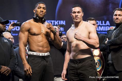 Anthony Joshua Vs. Joseph Parker - Official Weights - Latest Boxing News