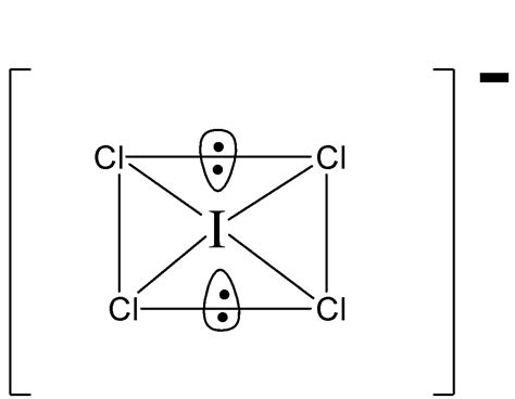 In $ICl_4^ \\ominus $ the shape is square planar. The number of bond ...