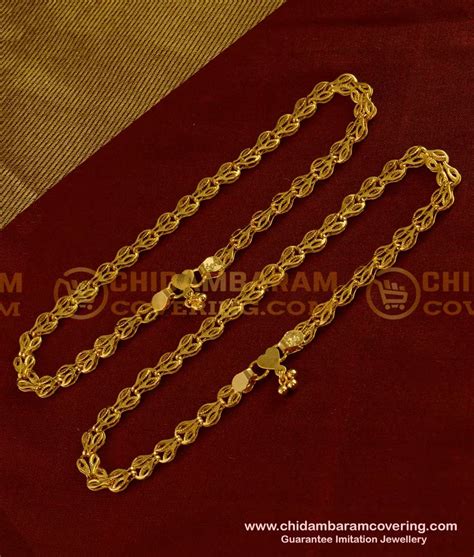 Buy Beautiful One Gram Gold Guarantee Payal Design for Girl