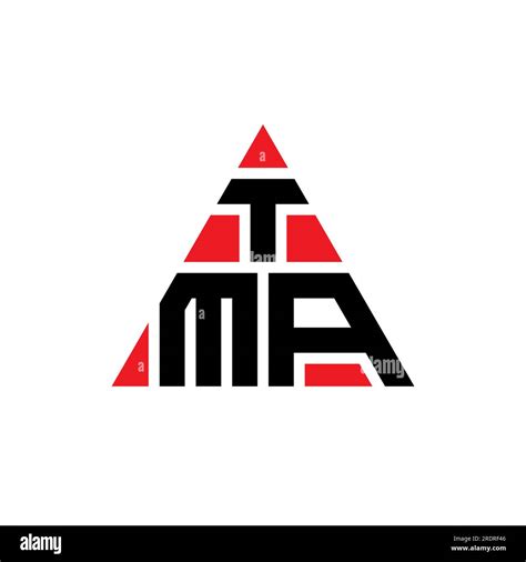 TMA triangle letter logo design with triangle shape. TMA triangle logo design monogram. TMA ...