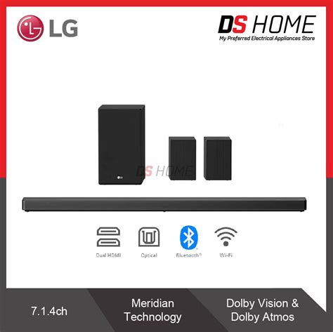 LG SN11R SOUND BAR 7.1.4CH HIRES DOLBY ATMOS MERIDIAN TECHNOLOGY (770W ...