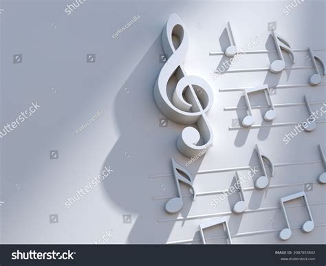 Music Background Designmusical Writing3d Illustration Musical Stock ...