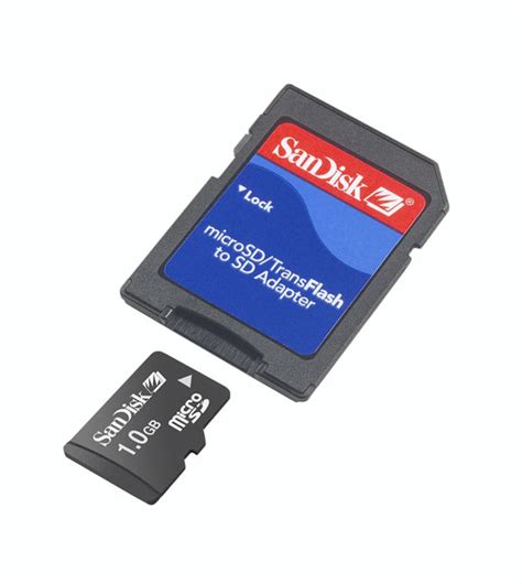 Sandisk 1GB Micro SD Card with SD Adapter - 10530494 - Overstock.com ...