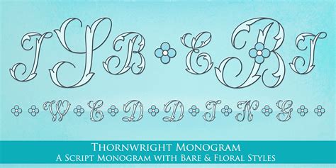 Love this -- MFC Thornwright Monogram font - inspired by the late 19th century “Manuel de ...