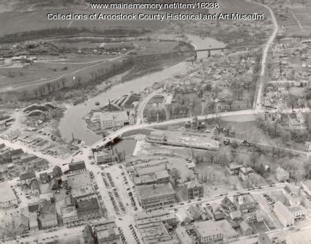 Item 16238 - Aerial photograph of Houlton, 1952 - Vintage Maine Images