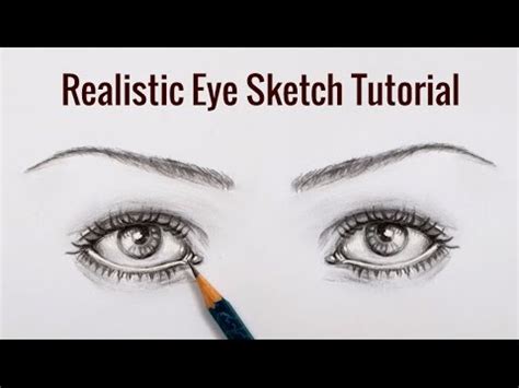 DIY Pencil Sketching Tutorial : How to Draw Realistic Eyes Sketch - YouTube