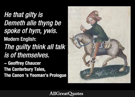 The Canterbury Tales Yeoman Quotes with Analysis - AllGreatQuotes