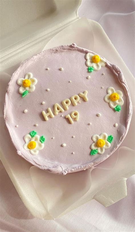 40+ Cute Simple Birthday Cake Ideas : 19th Birthday Cake