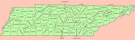 Maps: Map Tennessee