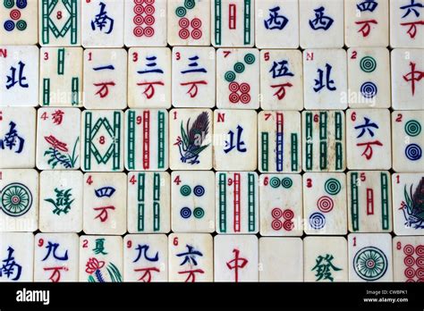 Mahjong Tiles Stock Photo - Alamy