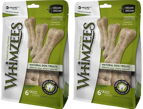 (2 Pack) WHIMZEES Natural Grain Free Dental Dog Treats, Rice Bones Large *** Check this awesome ...