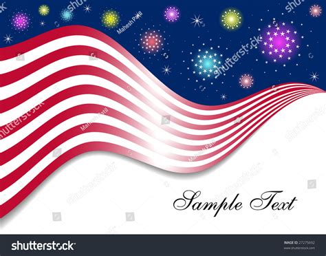 Patriotic Background Fireworks Vector Stock Vector (Royalty Free ...