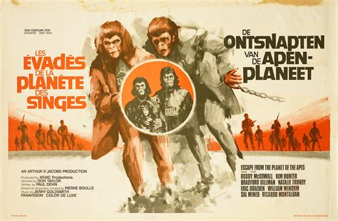 Escape from the Planet of the Apes Original 1971 Belgian Movie Poster ...