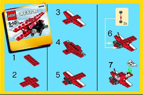 LEGO 7797 Bi-Plane Instructions, Creator