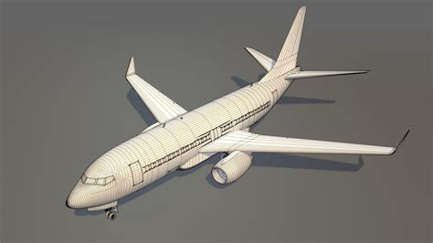 Generic White Airplane Aircraft 3D Model $39 - .lwo .3ds .dxf .fbx .obj - Free3D