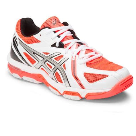 Asics Gel Volley Elite 3 Women White Coral // Squash.com.au