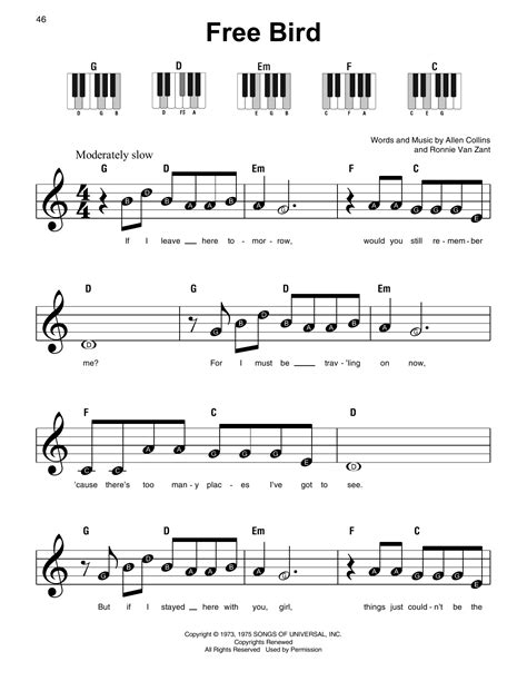 free bird chords pdf - Majors Weblogs Photography