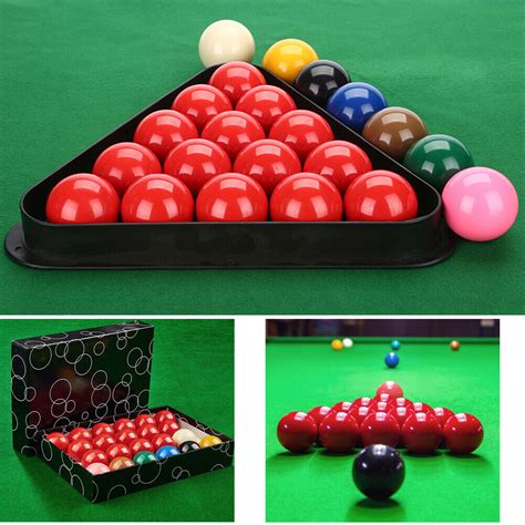 2-1/16 Inch 22 Snooker Ball Set for UK Pool Tables Ball Set NEW Free ...