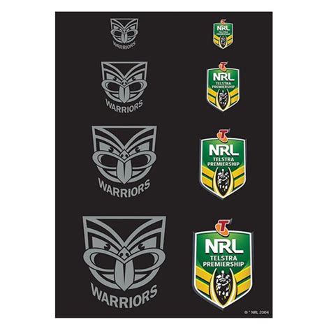 NRL NEW ZEALAND WARRIORS A4 LOGO SHEET | EDIBLE IMAGE