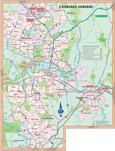 Printable Map Of Canberra | Free Printable Maps