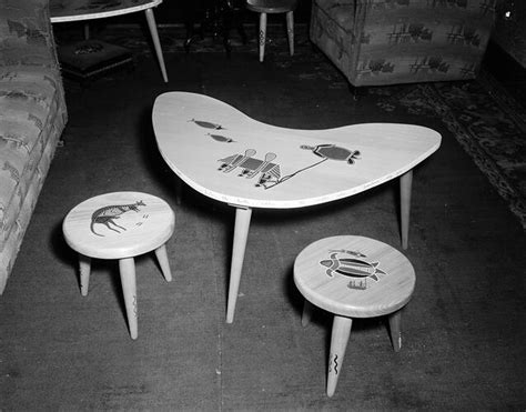 Negative - Coffee Table Set, Victoria, Sep 1954