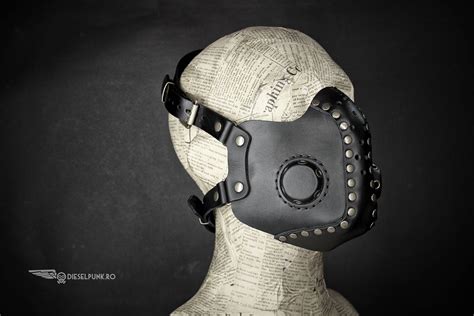 Steampunk Mask - Leather Mask - Halloween Mask - Mouth Mask - LARP ...