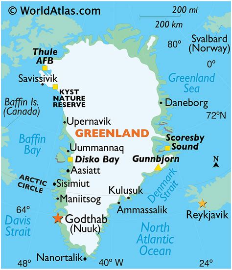 Map of Greenland - Thong Thai Real