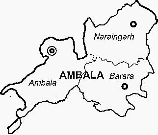 Ambala District | Ambala District Map