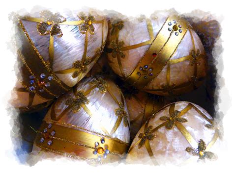 Christmas Eggs Ornaments - Gold Free Stock Photo - Public Domain Pictures