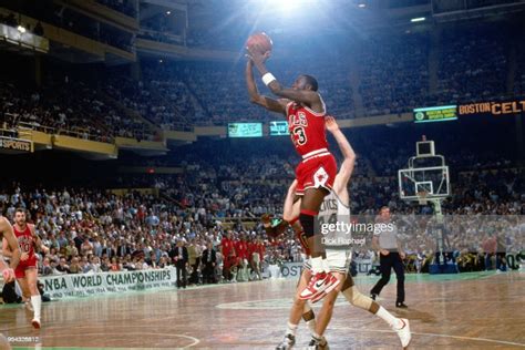 Michael Jordan of the Chicago Bulls shoots the ball against the... News ...