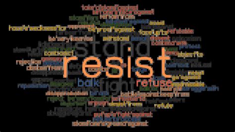 RESIST: Synonyms and Related Words. What is Another Word for RESIST ...