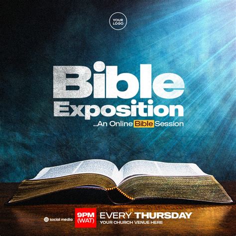 CHURCH BIBLE EXPOSITION FLYER - MasterBundles