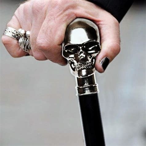 Men's Brass Skull Dandy Cane by Alexander McQueen | TheStore.com | Walking sticks, Skull, Cane stick