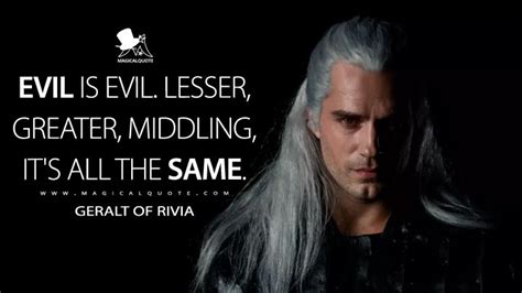 The Witcher Quotes - MagicalQuote | The witcher, Evil quotes, Tv series ...