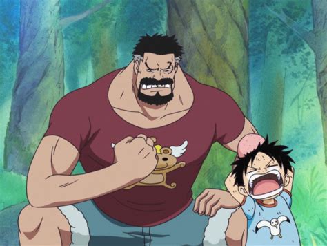 Luffy and Garp | Anime, One piece comic, Luffy