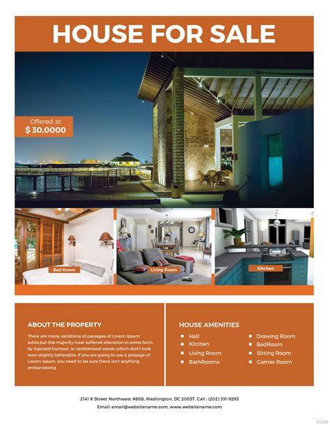 House For Sale Brochure Template