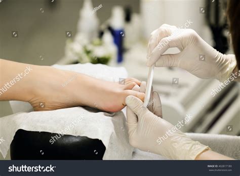 Big Toe Doing Pedicure Nail File Stock Photo 402817180 | Shutterstock