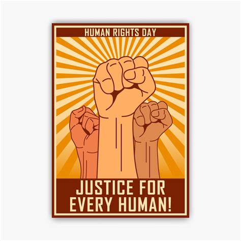 Human Rights Poster Template 4560595 Vector Art at Vecteezy