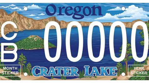 Oregon drivers can apply for the New Crater Lake license plate design ...