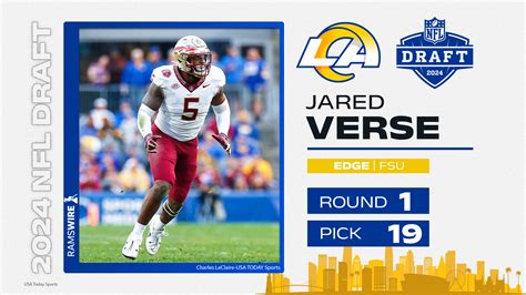 Rams select Jared Verse with pick No. 19 in NFL draft