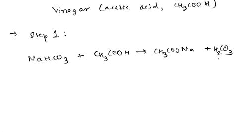 SOLVED: The chemical equation for the reaction of baking soda (sodium ...