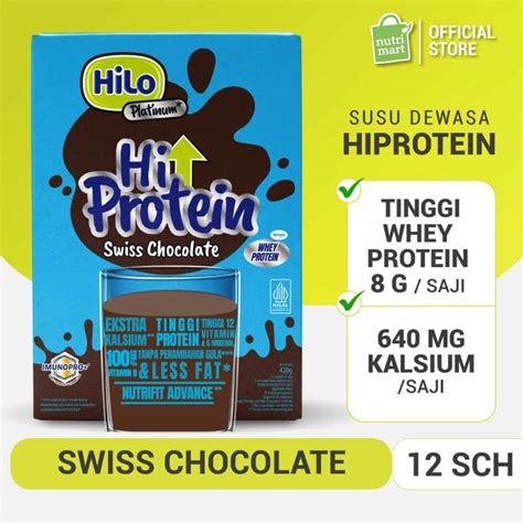 HiLo Platinum Swiss Chocolate 420g - Susu Dewasa Anti Pegal Lebih ...